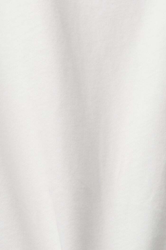 Long sleeved boat neck top, OFF WHITE, detail image number 5
