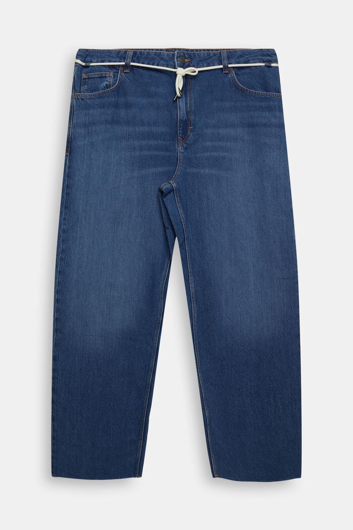 Sustainable cotton denim dad fit jeans, BLUE MEDIUM WASHED, detail image number 2