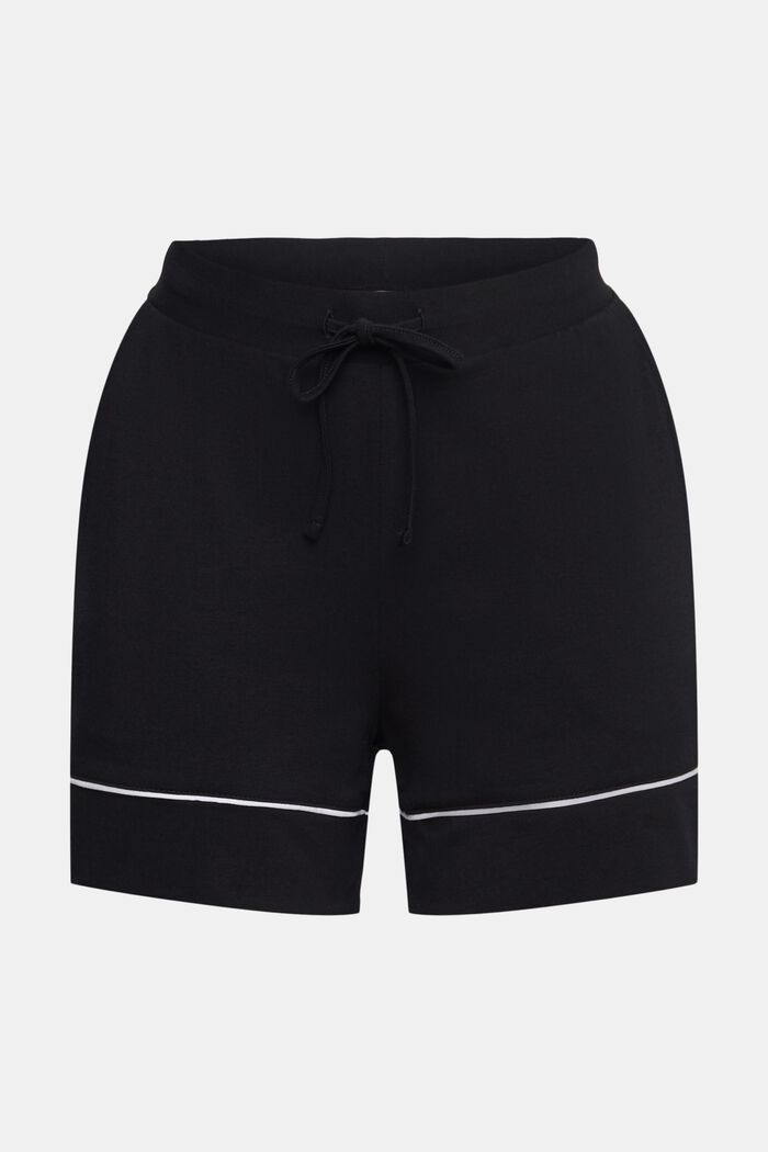 Pajama Shorts, BLACK, detail image number 6