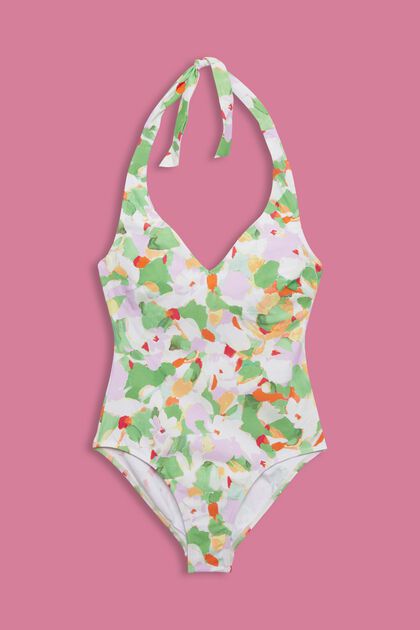 Recycled: patterned wired swimsuit