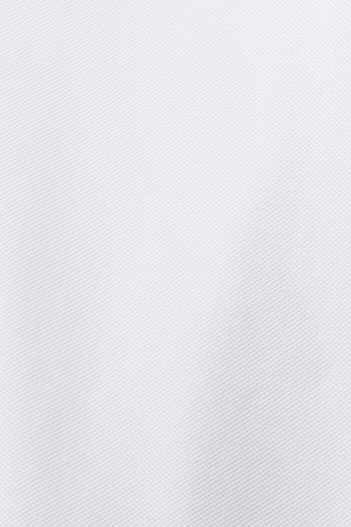 Pima Cotton Piqué Polo Shirt, WHITE, detail image number 5