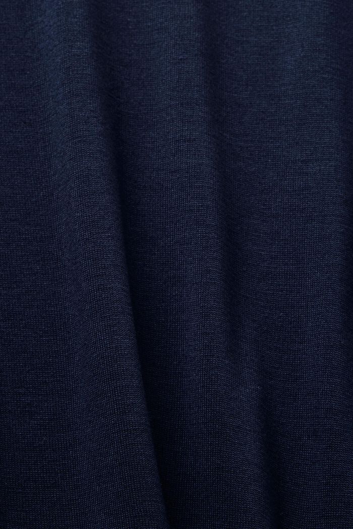 T-shirt with sequin details, LENZING™ ECOVERO™, NAVY, detail image number 6