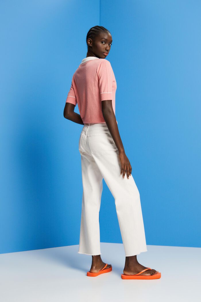 High-rise straight leg trousers, LIGHT PINK, detail image number 3