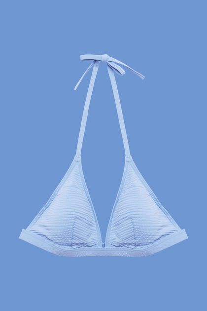 Recycled: padded triangle bikini top