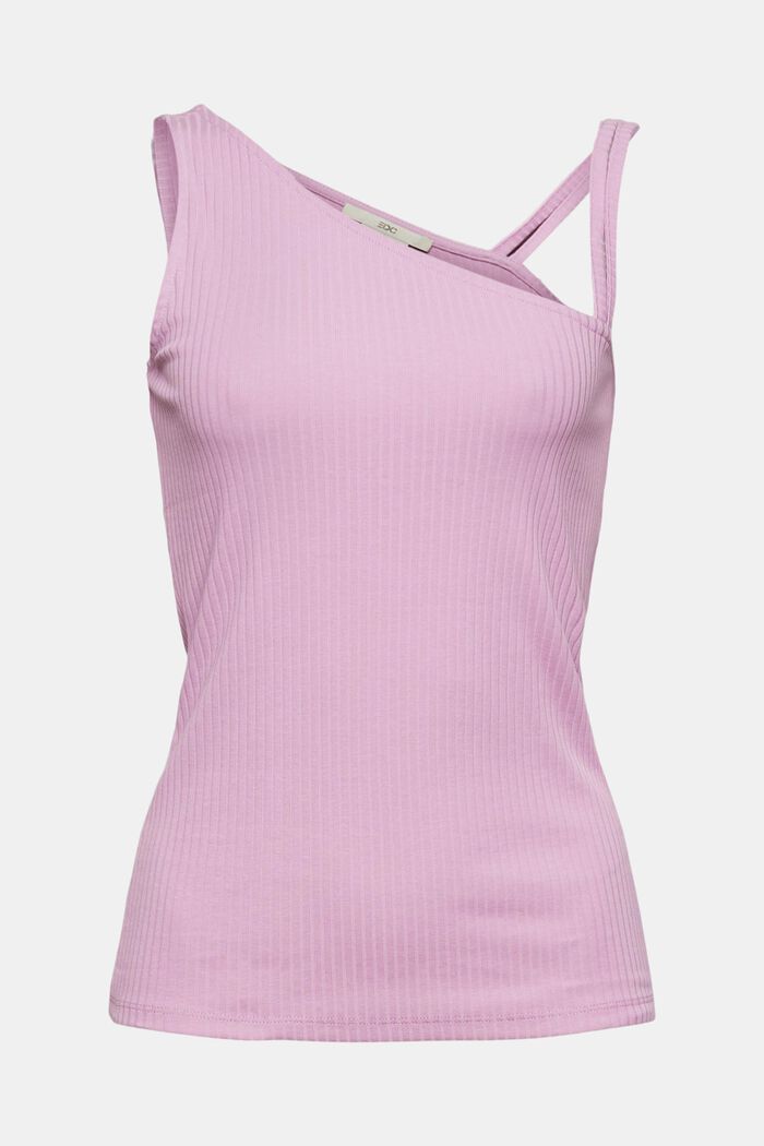 Ribbed asymmetric top, LILAC, detail image number 6