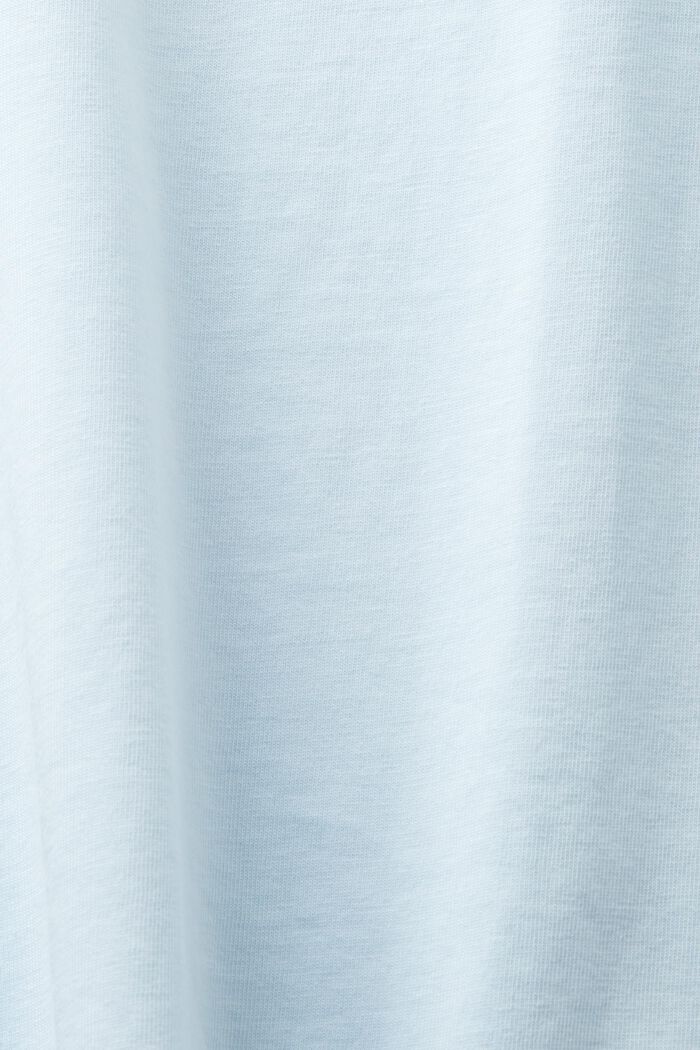 Crew Neck Short Sleeve T-Shirt, PASTEL BLUE, detail image number 5