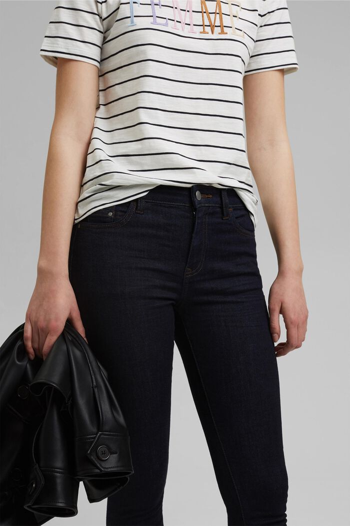 Stretch jeans with organic cotton, BLUE RINSE, detail image number 2