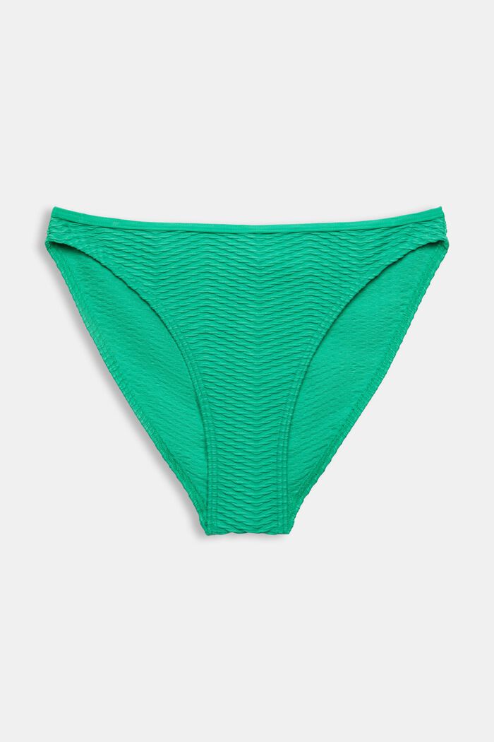 Recycled: textured bikini bottoms, GREEN, detail image number 4