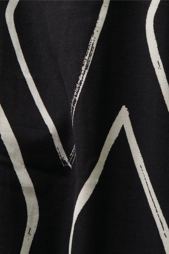 Printed Shirt Dress, BLACK, detail image number 5