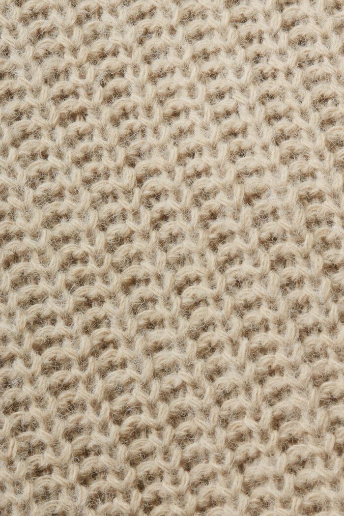 Rib Knit Sweater, SAND, detail image number 5