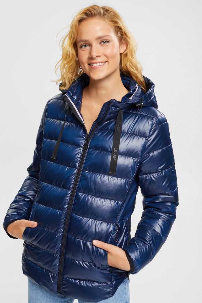 Quilted jacket, NAVY, detail image number 0
