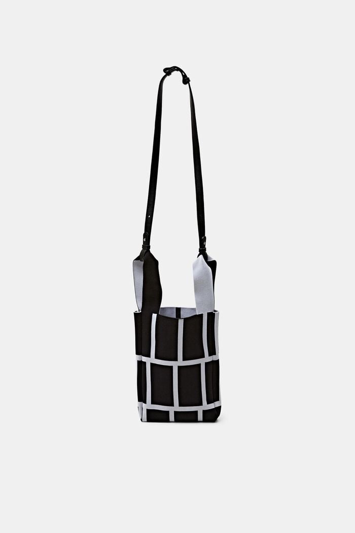 Grid Tote Bag, BLACK, detail image number 0