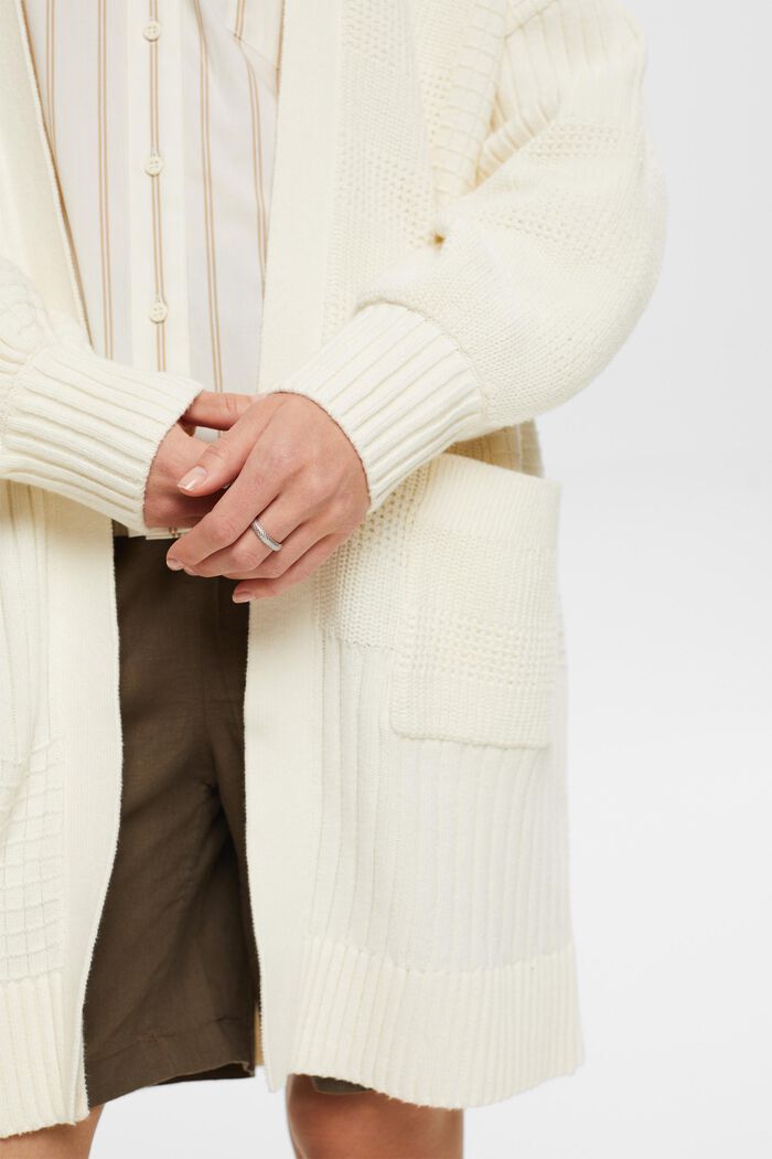 Structured Knit Cardigan, ICE, detail image number 2