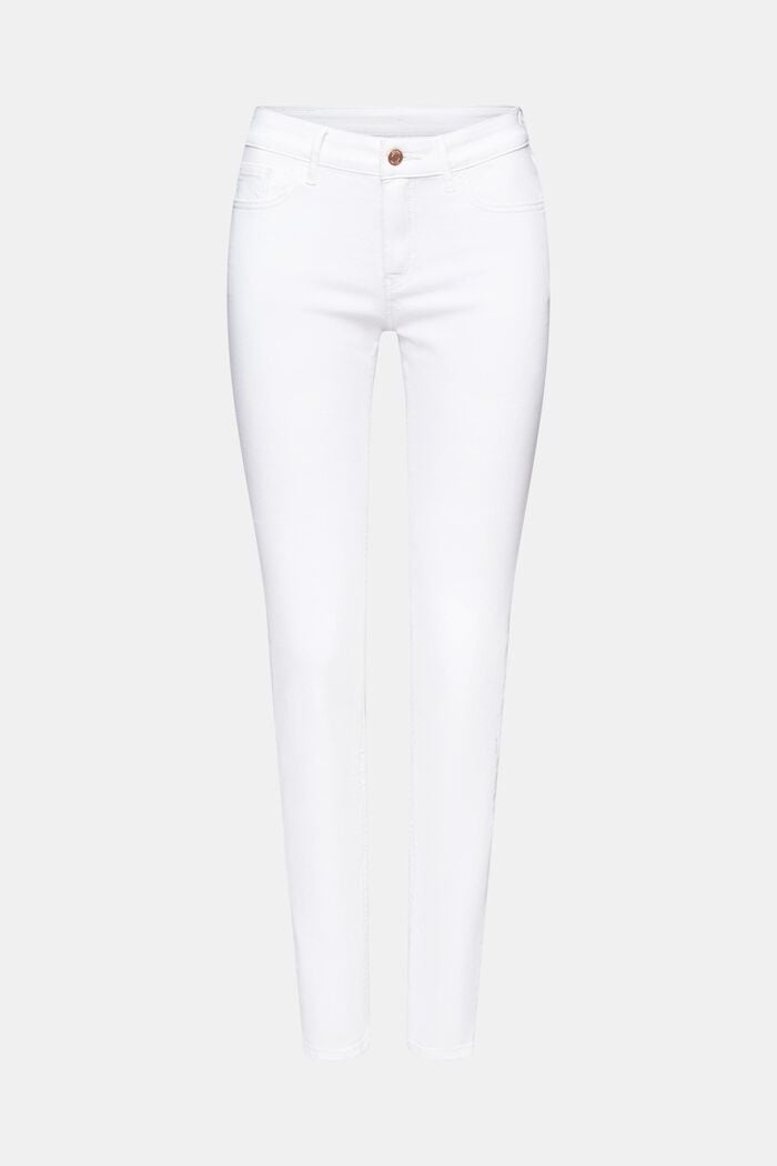Mid Slim Jeans, WHITE, detail image number 6