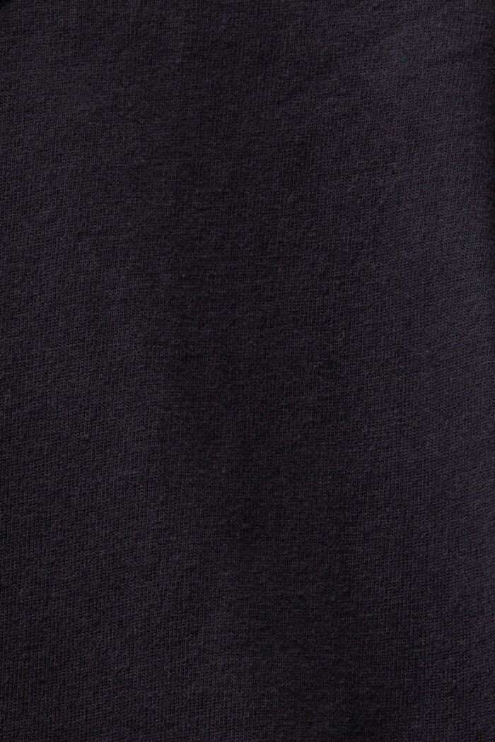 Crewneck Long Sleeve T-Shirt, BLACK, detail image number 5