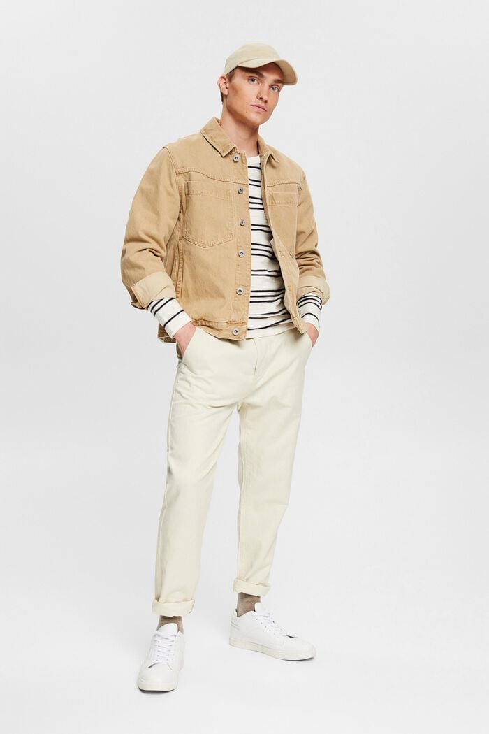 Striped jumper, OFF WHITE, detail image number 1