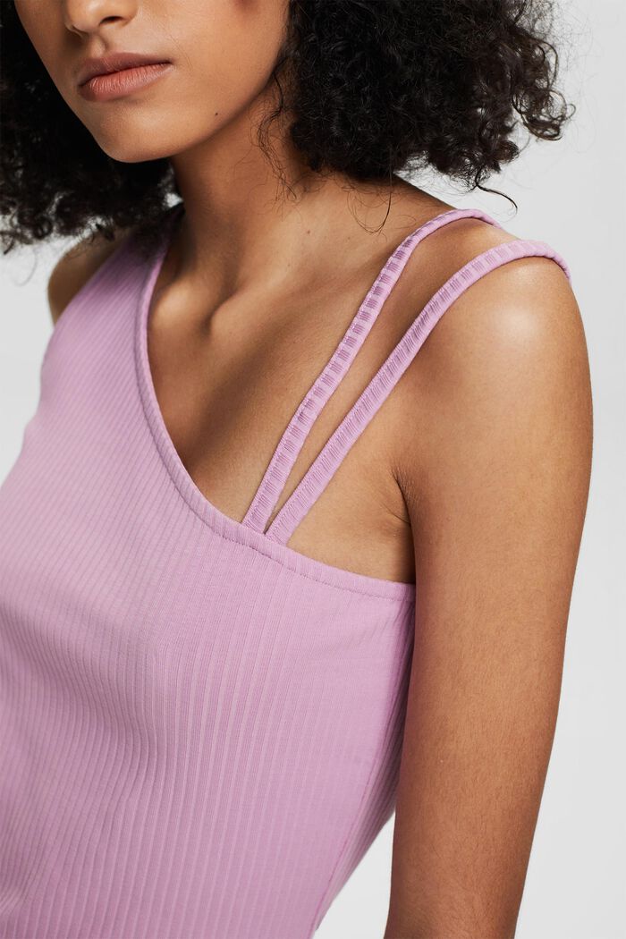 Ribbed asymmetric top, LILAC, detail image number 2