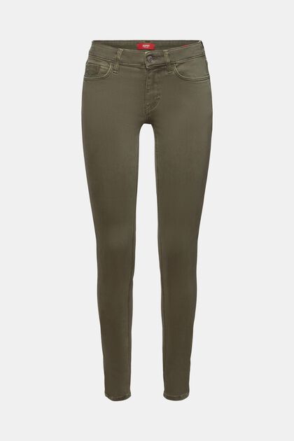 Skinny mid-rise trousers