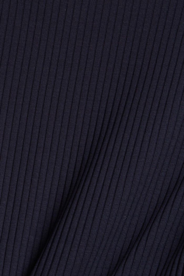 Wrap-over long sleeve top, NAVY, detail image number 4