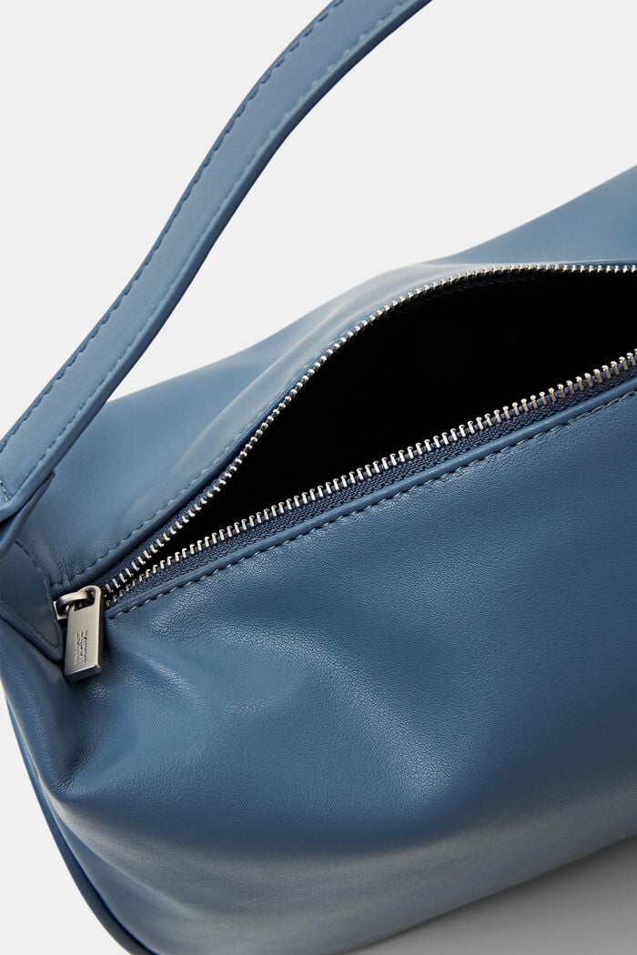 Half-Moon Shoulder Bag, GREY BLUE, detail image number 3