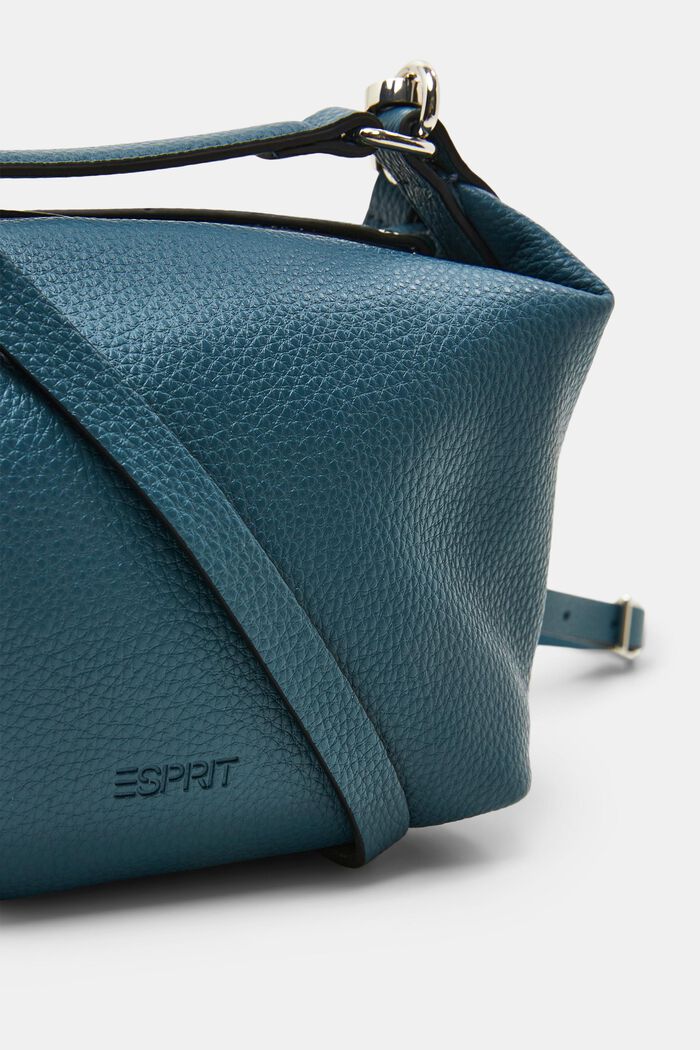 Mini Vegan Leather Bag, PETROL BLUE, detail image number 1