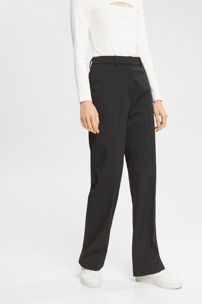 Wide leg trousers, BLACK, detail image number 1