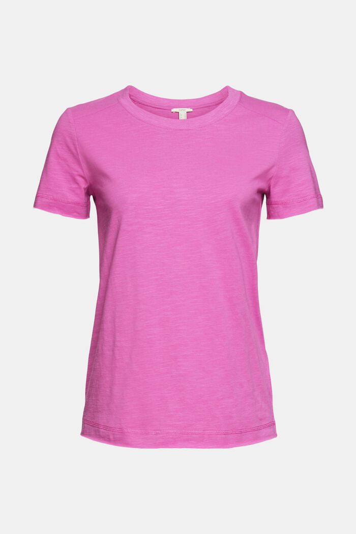 T-shirt made of 100% organic cotton, PINK FUCHSIA, detail image number 2