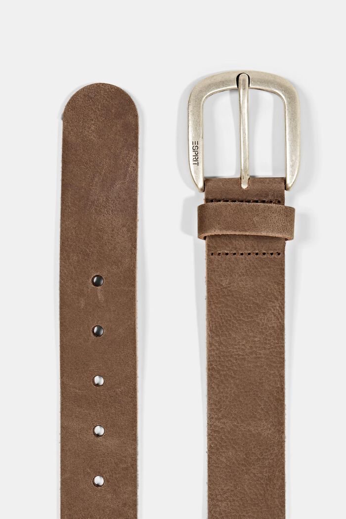 Leather belt, BROWN, detail image number 1