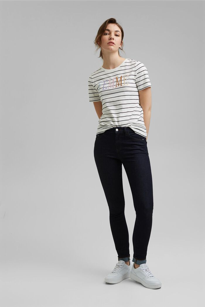 Stretch jeans with organic cotton, BLUE RINSE, detail image number 1