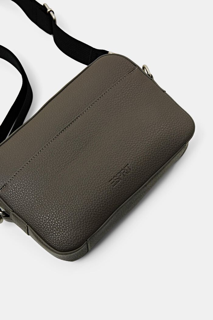 Vegan Leather Camera Bag, GREY-BROWN, detail image number 1