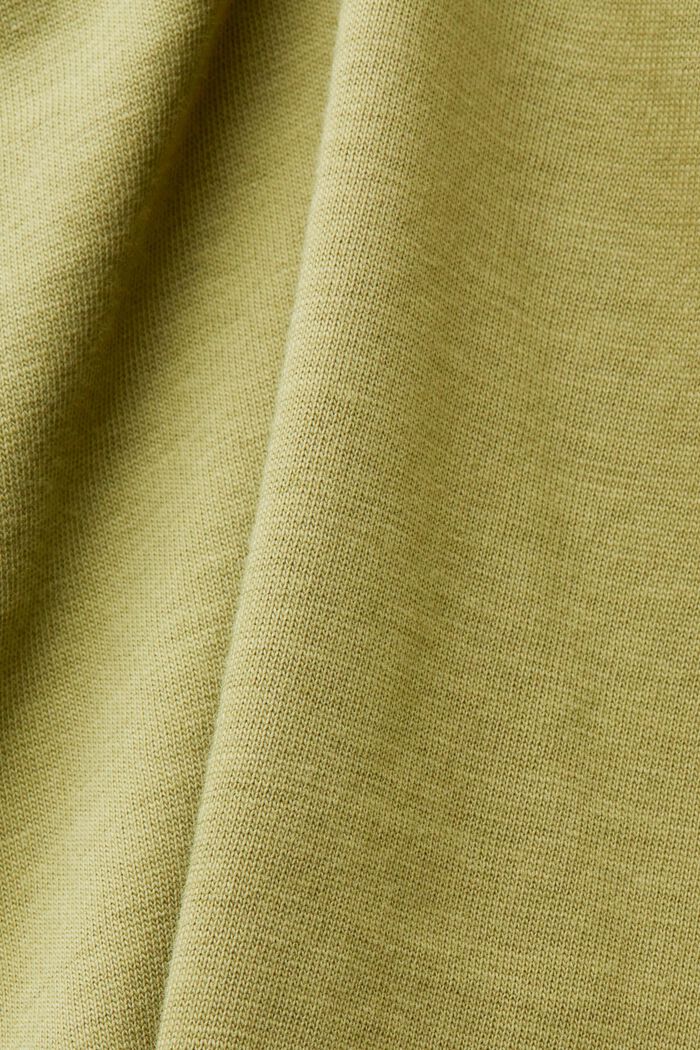 T-shirt with gathering, 100% cotton, PISTACHIO GREEN, detail image number 5