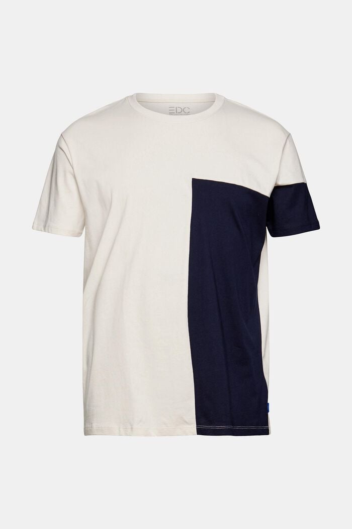 Bi-colour jersey T-shirt, NAVY, detail image number 5