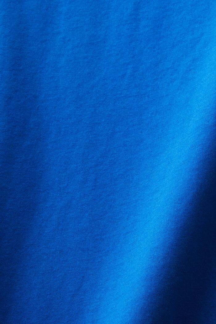 Slim Crewneck Longsleeve Top, BRIGHT BLUE, detail image number 5