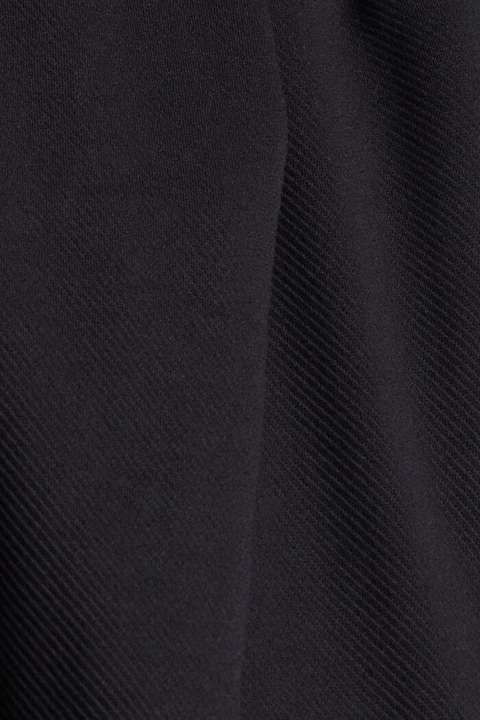 Tracksuit bottoms with an elasticated waistband, made of recycled material, BLACK, detail image number 4