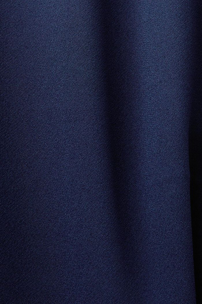 Crêpe dress with laser-cut details, DARK BLUE, detail image number 4