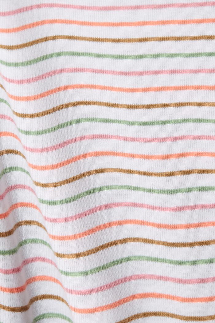 Striped T-shirt made of 100% organic cotton, WHITE, detail image number 4