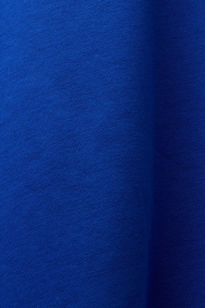 Cotton Blend Pullover Sweatshirt, BRIGHT BLUE, detail image number 5