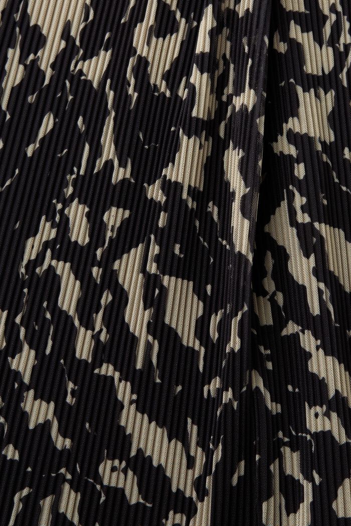 Printed Mesh Midi Skirt, BLACK, detail image number 5