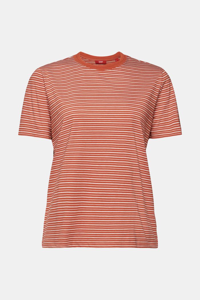 Striped T-shirt, 100% cotton, TERRACOTTA, detail image number 5