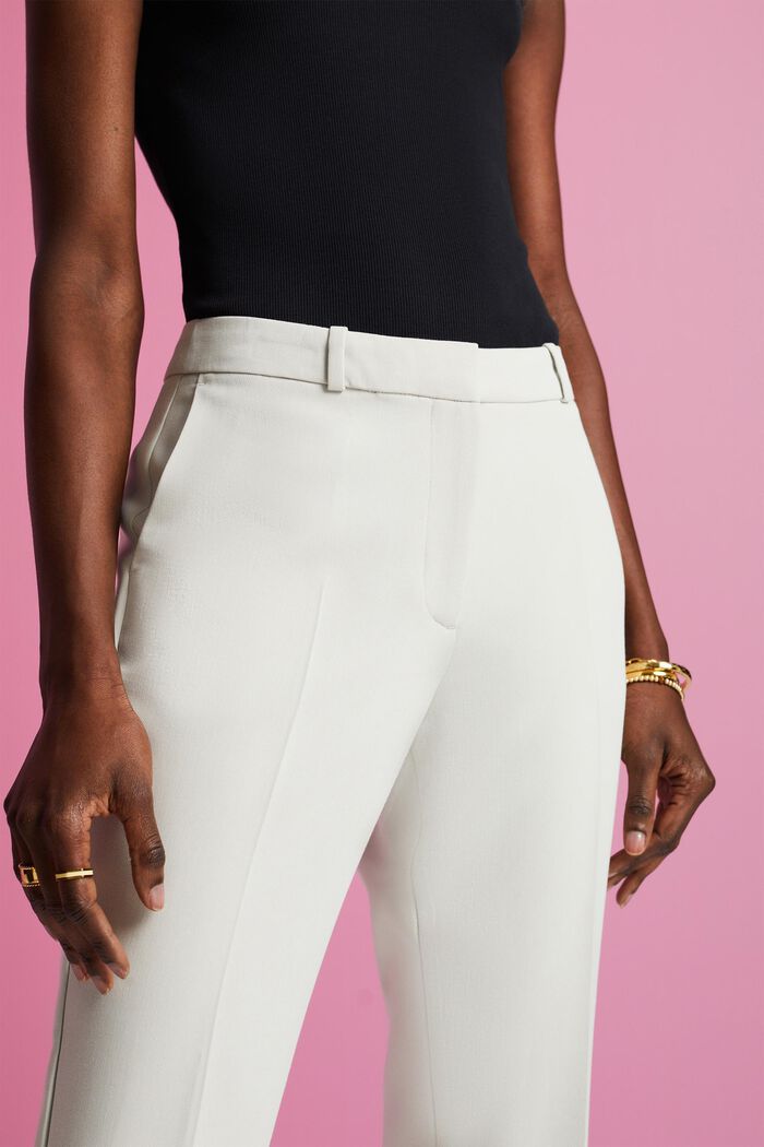 Cropped business trousers, PASTEL GREY, detail image number 2