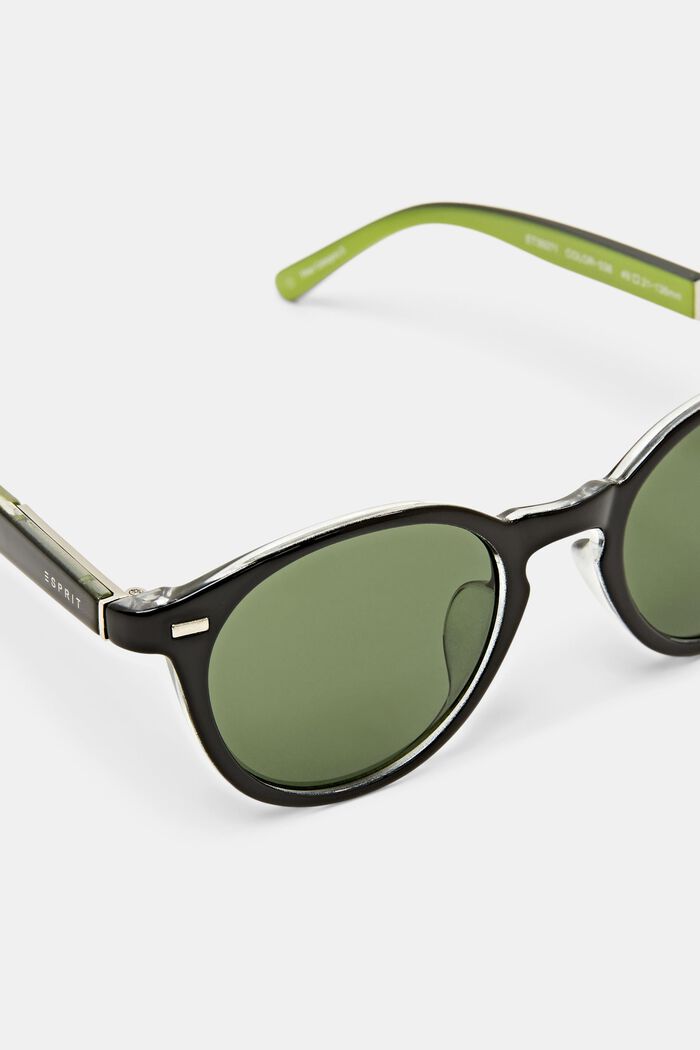 Unisex Round Sunglasses, BLACK, detail image number 2