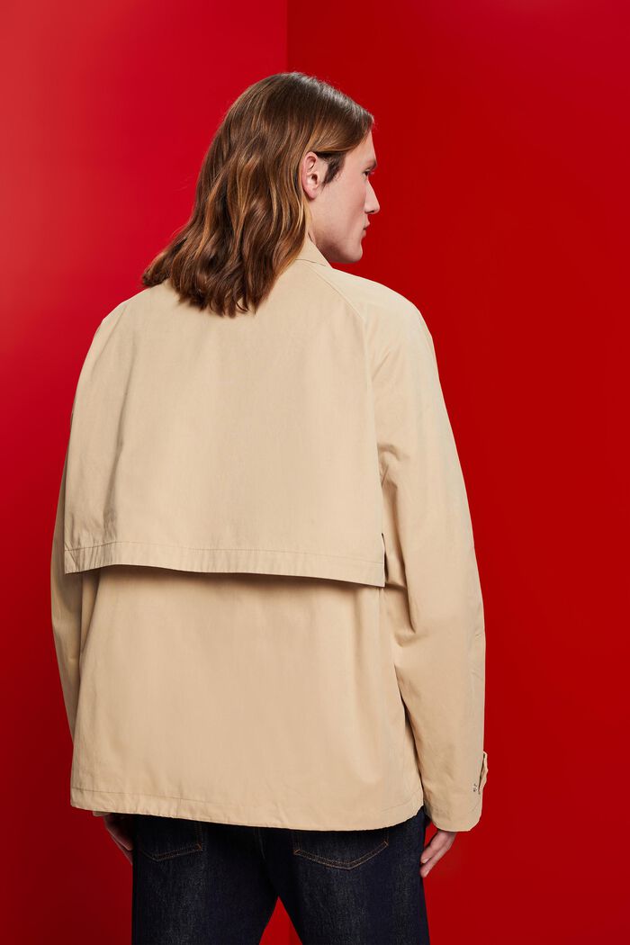 Blended cotton field jacket, SAND, detail image number 3