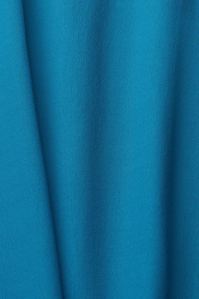 Plain blouse, TEAL BLUE, detail image number 4