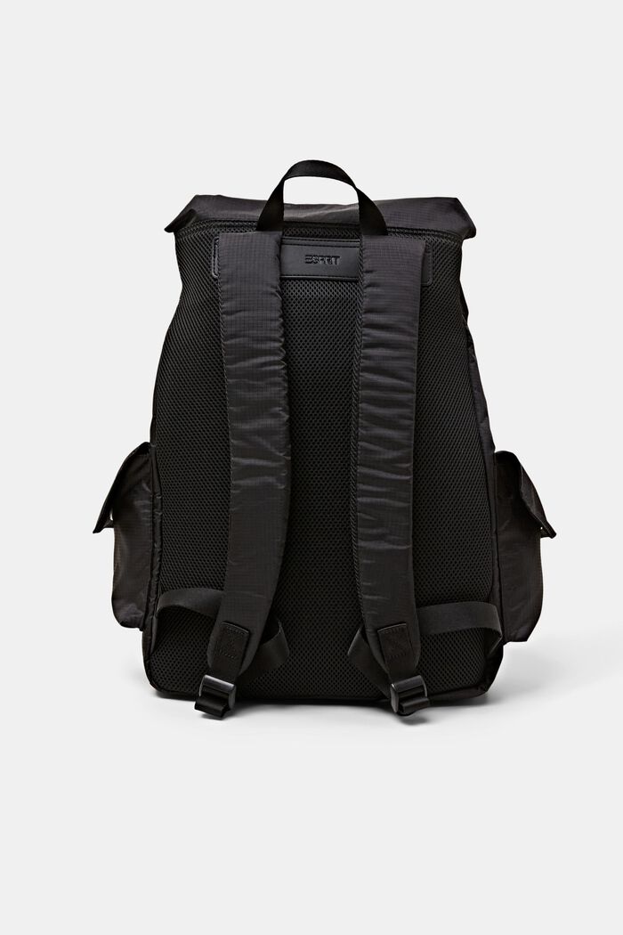 Flap-Over Backpack, BLACK, detail image number 3