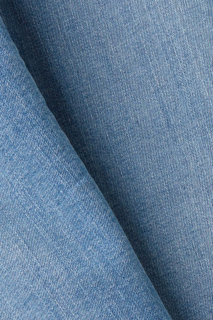 Skinny jeans of sustainable cotton, BLUE LIGHT WASHED, detail image number 5