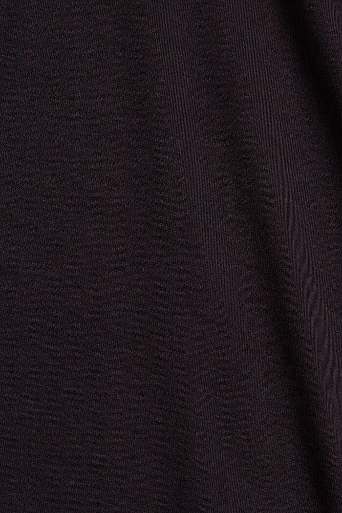 Lightweight sweatshirt, LENZING™ ECOVERO™, BLACK, detail image number 4