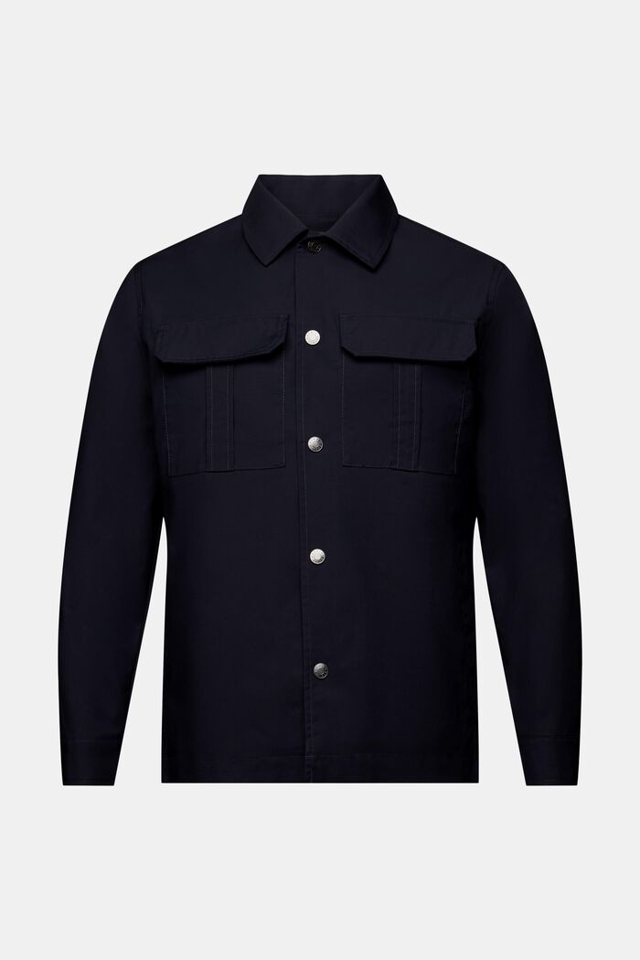 Twill Overshirt, NAVY, detail image number 6