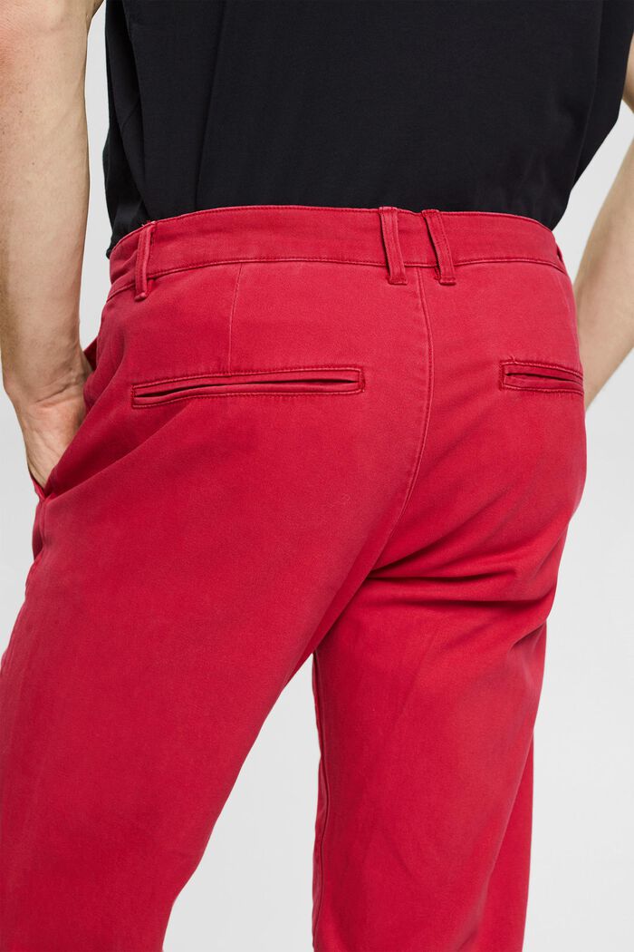 Cotton chinos, RED, detail image number 0