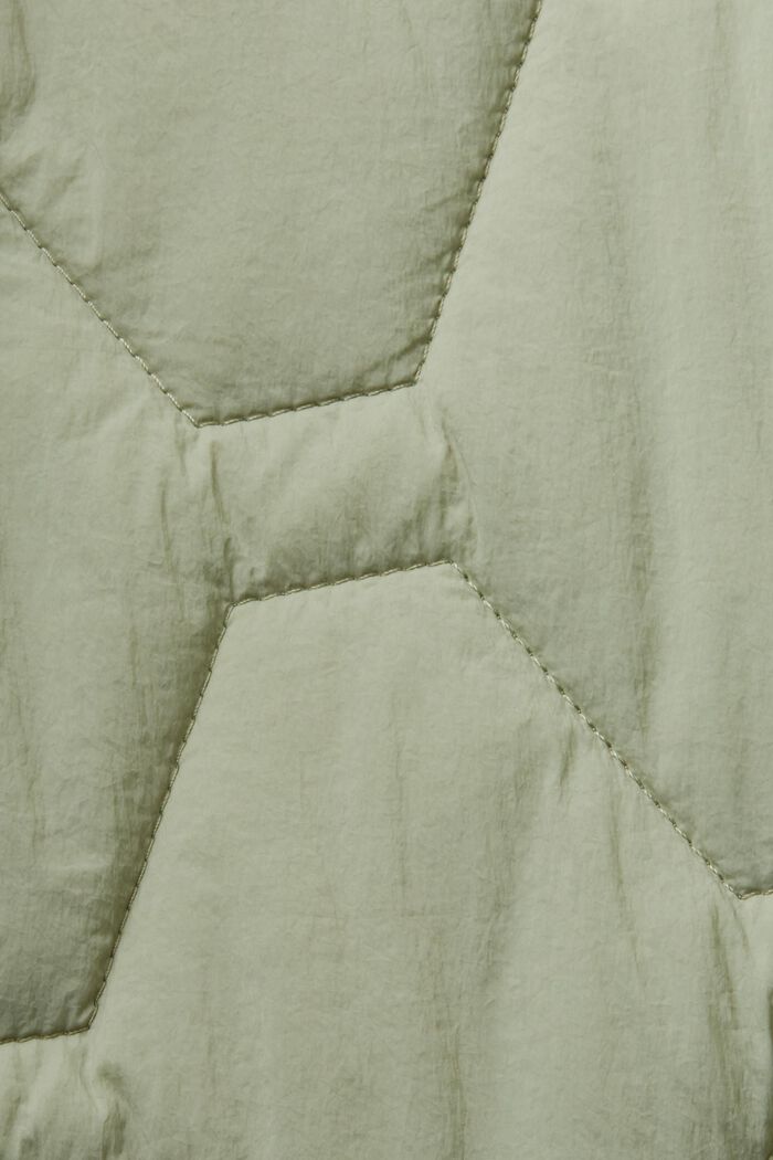Recycled: lightweight quilted jacket, DUSTY GREEN, detail image number 4