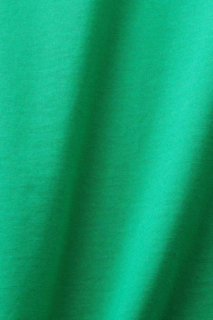 Pima Cotton Crewneck T-Shirt, GREEN, detail image number 5